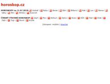 Tablet Screenshot of m.horoskop.cz